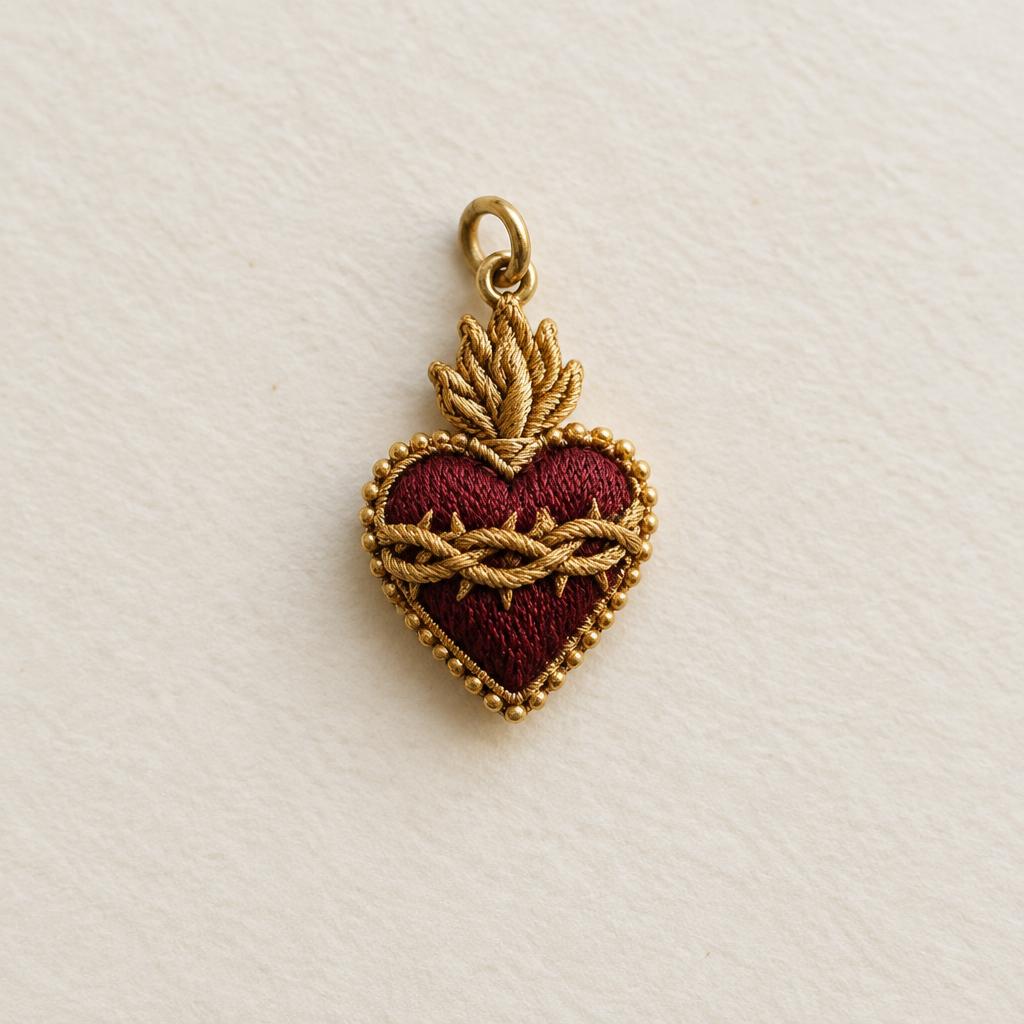Ciondolo cuore sacro